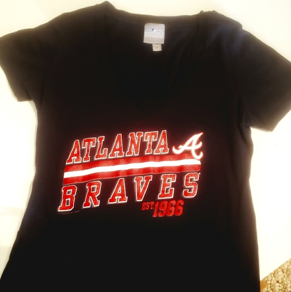 T-shir GENUINE MARCHANDISE "Atlanta A BRAVES 1966" - Picture 3 of 5